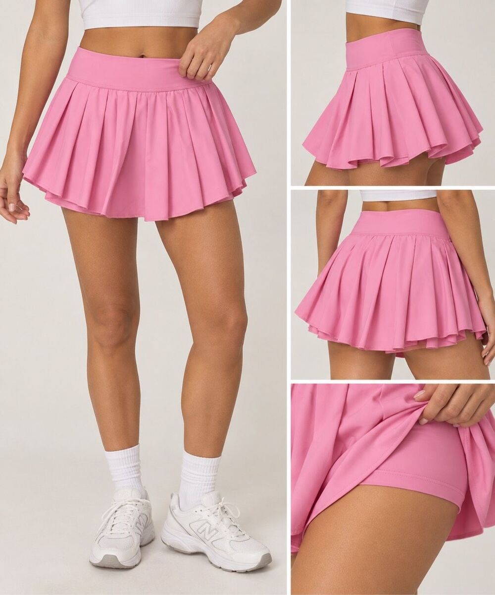 OFFLINE by Aerie Real Me Pink Pleated Tennis Skirt Skort XS